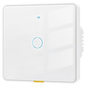 MG-KG110 1 Gång WiFi+433 Dual Mode Touch Smart Switch Tuya APP Röstkontroll Väggbrytare, EU-Kontakt  /  Vit