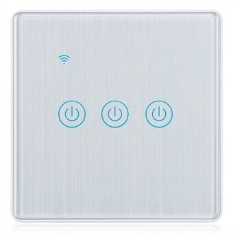 DS-101JL-3 3 Gang WiFi + Bluetooth Dubbelmodus APP Röststyrning Smart Touch Väggströmbrytare