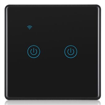 DS-101JL-2 2-Gångs WiFi + Bluetooth Dubbelläge APP Röststyrning Smart Touch Väggbrytare