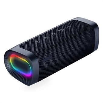 EBS-607 Portable Waterproof Cloth Mesh Design Bluetooth Wireless Speaker RGB Light Design Outdoor Stereo Music Subwoofer