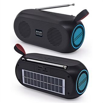 XM-U3S Wireless Bluetooth Speaker Household Outdoor U disk/TF Card Car Subwoofer Solar Power Speaker with FM Radio Function
