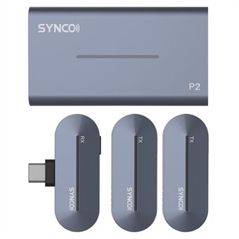 Synco P2T för Type-C Device Studio trådlöst mikrofonsystem, 2 sändare + 1 mottagare