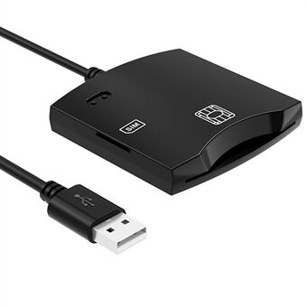 CR333 USB SIM-kortläsare med dubbelplats CAC / IC / ID Smart Card-läsareadapter.