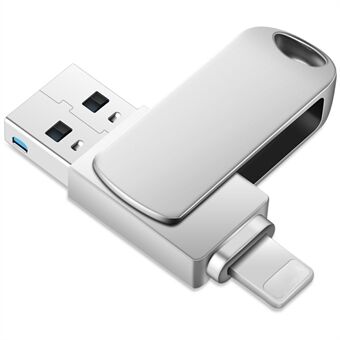 2 i 1 Kortläsare 32GB OTG USB Flash Drive med 8Pin + USB 3.0 Port U Disk för iPhone Dator PC