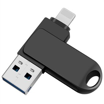 2 i 1 Kortläsare 256GB OTG USB-minne med 8Pin + USB 3.0 Port U Disk för iPhone Dator PC