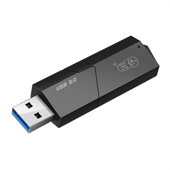 KAWAU C307 Mini Bärbar USB3.0 Kortläsare SD + TF 2-i-1 kortläsare med lock / Enkel enhetsbokstav