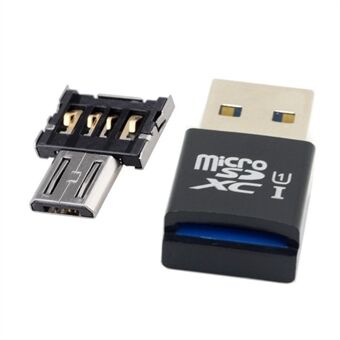 5 Gbps High Speed USB 3.0 till Micro SD SDXC TF-kortläsare med Micro USB 5Pin OTG-adapter