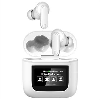 YW05 In-Ear Bluetooth-headset HiFi-ljud ENC trådlös hörlur med pekskärmsladdningsfodral