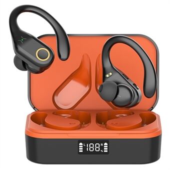 YW02 Bluetooth In-Ear Headset Trådlösa Hörlurar med Digital Display och Laddningsetui