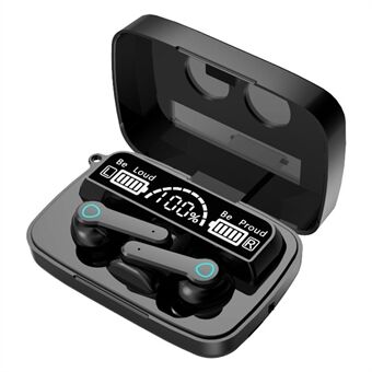 M19pro Bluetooth In-Ear Hörlurar HiFi Stereo Ljud Touch Kontroll Trådlösa Hörsnäckor