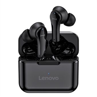 LENOVO QT82 TWS Headset Trådlösa hörlurar Bluetooth 5.0 IPX5 vattentäta hörlurar Touch Control Stereo HD Röst hörlurar med laddningsfodral