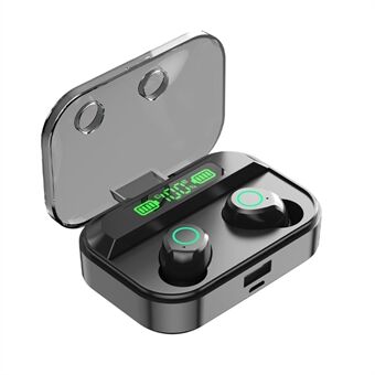 TG02 In-ear hörlurar Bluetooth HIFI Ljud Trådlös hörlur med LED-laddningsfodral