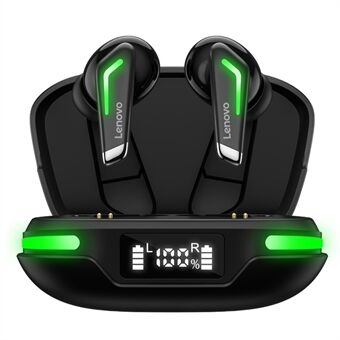 LENOVO GM3 TWS Trådlösa hörsnäckor Bluetooth Gaming Headset Låg latens hörlurar med digital skärm Stereomikrofon Brusreducering HiFi-hörlurar för mobiltelefoner surfplattor