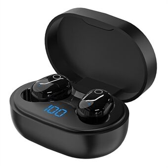 Y16 TWS Trådlös Bluetooth HiFi Stereo In-ear hörlurar LED Digital Display Sport Musik Headset