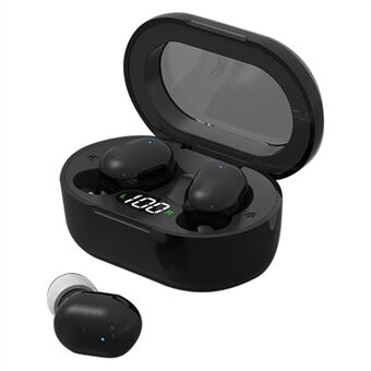 E8S Mini TWS Bluetooth-hörlurar Digital Display HiFi Stereo Wireless Touch In-ear Headset