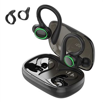 I25 Ear-Hook hörlurar Bluetooth 5.3 Sports Music Wireless Touch Earbud med digital display laddningsfodral