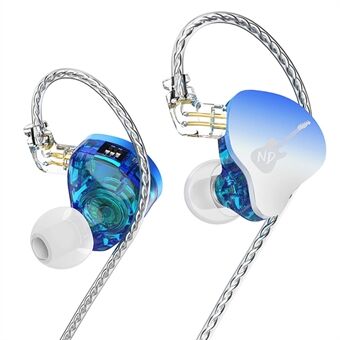 ND DD3 4-läges justerbara in-ear hörlurar HiFi-ljud trådbundna hörlurar, ingen mikrofon / justerad version