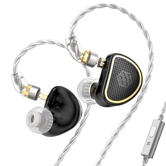 TRN Xuanwu Avtagbara 3,5 mm Trådbundna In-Ear Hörlurar 10 mm Fyrkantig Planar Driver HiFi Hörlurar med Mikrofon