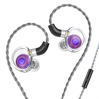 TRN Jellyfish Avtagbara 2.5+3.5+4.4mm Trådbundna In-Ear Hörlurar HiFi Musik Löpande Hörlur med Mikrofon