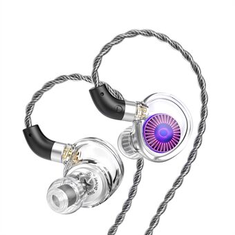 TRN Manet Med Löstagbar 2.5+3.5+4.4mm Trådbunden In-Ear Hörlur HiFi Musik Löphörlurar utan Mikrofon