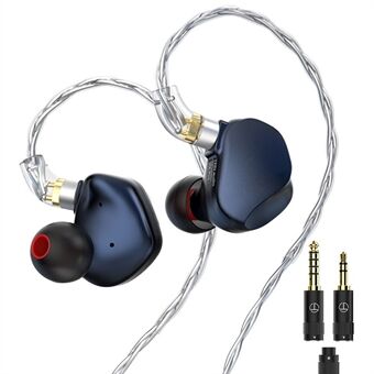 TRN VX Pro 3.5+4.4mm Trådbundet In-Ear Hörlurar 10mm Dynamisk + 8 Balanserade Armaturdrivrutiner HiFi Musik Hörlurar (Utan Mikrofon)