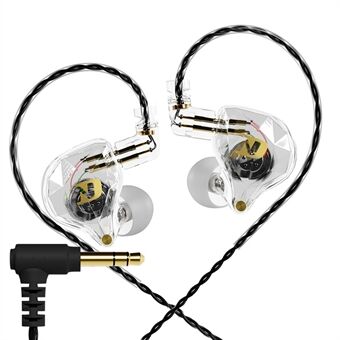 ND NX2 Trådbundna Hörlurar Dynamic Drive Hörlurar HiFi Stereo Bas Öronproppar med Löstagbar Kabel, Ingen Mikrofon