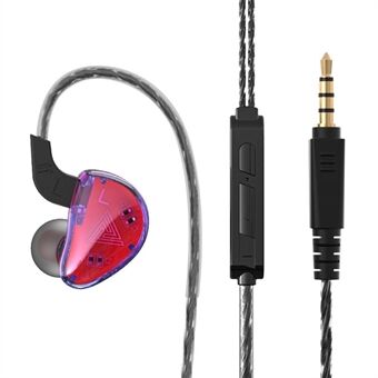 QKZ AK9 3,5 mm trådbunden HiFi Heavy Bass Hörlurar Brusreducerande Sportmusik In-ear Headset med Wire Control Mic