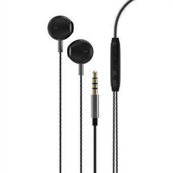 DEVIA EM101 Metall Semi-in-ear Hörlurar 3,5 mm Trådkontroll Musik Hörlurar med Mic