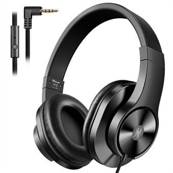 ONEODIO T3-hörlurar 3,5 mm trådbundna stereo-over-örat-headset med mikrofon för datortelefon PC