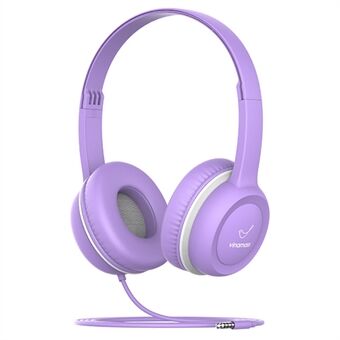 VINAMASS A63 trådbundna hörlurar för Kids Infällbart huvudband HiFi Music 85db barnheadset