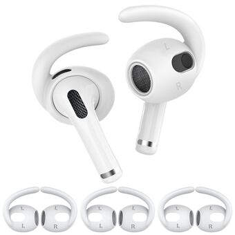 AHASTYLE PT60-3 3 par storlek L öronproppar för Apple AirPods 3, anti-halk öronproppar mjuk silikon anti-lost öronkrok eartips.