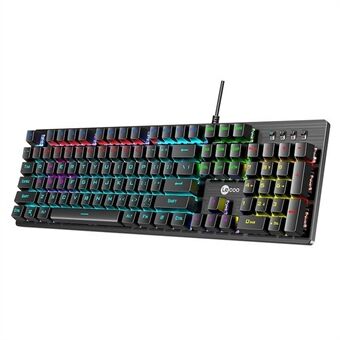 LENOVO LECOO GK302 USB Trådbundet Mekaniskt Tangentbord Färgglatt Bakgrundsbelyst 104-Tangenters Gamingtangentbord