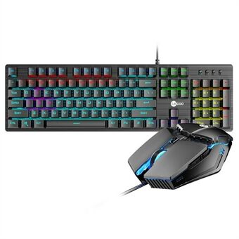 LENOVO LECOO GC300 USB Trådbundet Färgljus Gaming Mekaniskt Tangentbord Mus Set