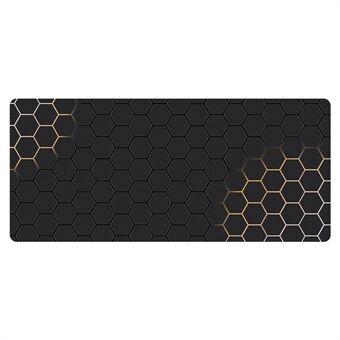 300x600x2mm Honeycomb mönster Gummi Musematta Anti-halka Dator Skrivbordsunderlägg