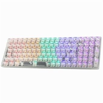 Y-FRUITFUL K10 Mekaniskt Gaming-tangentbord 100 Tangenter Type-C Trådbundet Klart Tangentbord med RGB-ljus