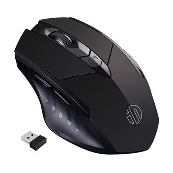 INPHIC PM6 Bluetooth 2.4G USB trådlös mus Dator Bärbar PC Tyst Uppladdningsbar Laddning Hemmaspel Ergonomisk ljudlös mus