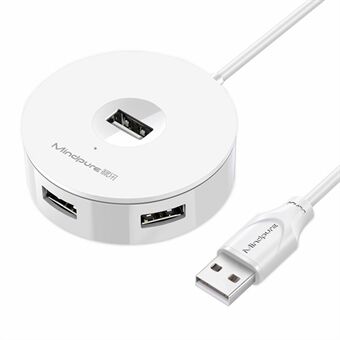 MINDPURE US018 1,5m USB till 4 x USB2.0 Dockningsstation Laptop Dator USB Hub Adapter