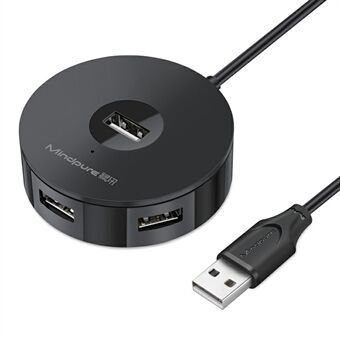 MINDPURE US018 0.3m USB till 4 x USB2.0 Dockningsstation Laptop Dator USB-Hub Adapter