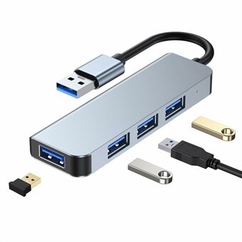 2013U 4-i-1 USB 3.0 Hub 1x USB 3.0 + 3x USB 2.0 Dockningsstation 4-portars expansionsadapter