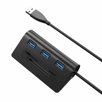 ACASIS HS0023 6-i-1 3xUSB3.0 + TF / SD / CF Kortplatser USB Hub Splitter.