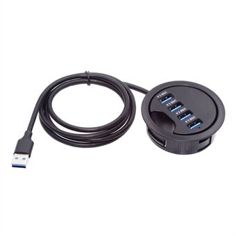 U3-095-HUB01 USB 3.0 Hub 4 USB 3.0-portar 60 mm Datorbordsgenomföring Splittersdockningsstation