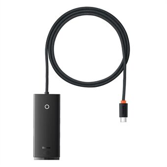 BASEUS Lite Series 1m Type C Hub Adapter till 4-portars USB 3.0 Datoradapter för Windows och andra system - Svart