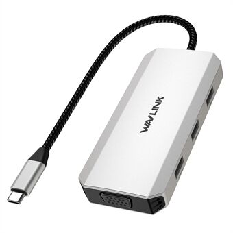 WAVLINK WL-UMD307 Hub Adapter Type-C till HD 4K@60Hz+VGA 1080P@60Hz+3xUSBA2.0+2xDP Docking Station