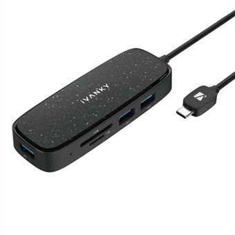 IVANKY VCA03 Typ-C Hub Adapter till PD+3xUSB 3.0+HD 4K-utgång+2 kortläsarspår