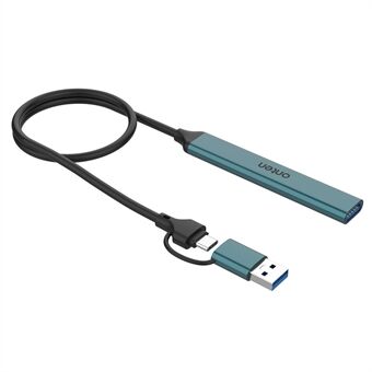 ONTEN UCA9703 USB 3.0+Type-C till 3xType-C+USB-adapter Aluminiumlegering USB-hubb