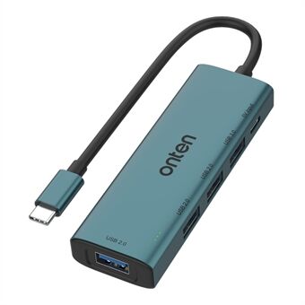 ONTEN UC119 5-i-1 USB-C till USB3.0 + 3xUSB2.0 + USB-C Ingång Adapter USB Hub