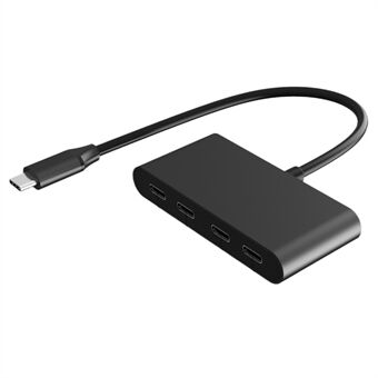 FX-1812B 4-i-1 Type-C Hub 5Gbps Dataöverföring Bärbar 4-portars USB-C 3.0 Splitter