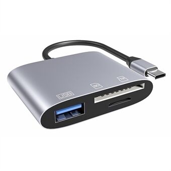 NK-3041 USB-C Hub 3-i-1 USB3.0 TF-minneskortläsare OTG-adapter