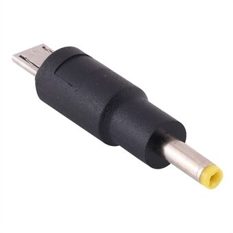 10 st likströmskontakt 4,0 x 1,7 mm hane till mikro USB hane-adapter