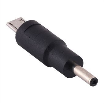 10 st likströmskontakt 3,5 x 1,35 mm hane till mikro USB hane-adapter